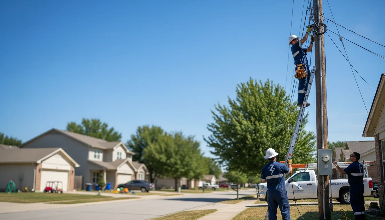 Residential electrician providing installation services in Cleveland, ND